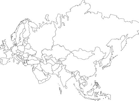 Printable Map Of Eurasia
